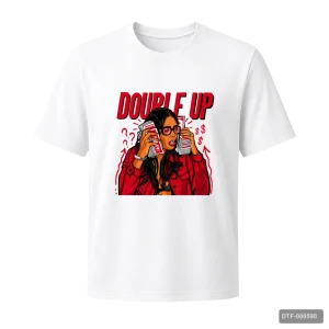 Маичка Double Up со жена и карти