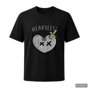 Маица Heartless со срце и нож - Black