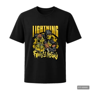 Маичка Lightning со лик во маска - Black
