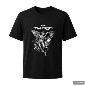 Маица со ангел и натпис Fly High