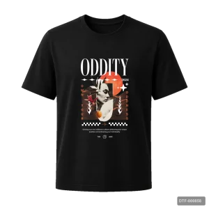 Маица Oddity со апстрактен портрет