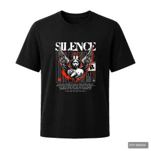 Маица со ангел и натпис Silence