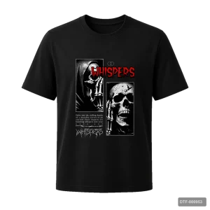 Маица со череп и натпис Whispers