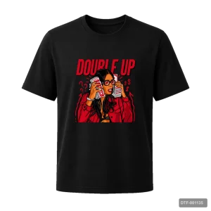 Маица Double Up со илустрација