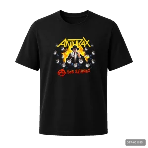 Маица Anthrax со огнени маски